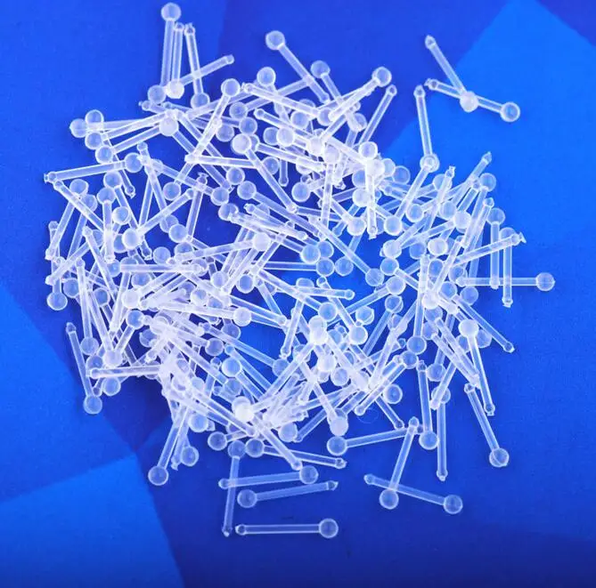 

moda joyas 12pcs/lot Invisible Nose Studs Rings Retainers Piercing Nariz Body Piercings Jewelry Clear Acrylic Plastic