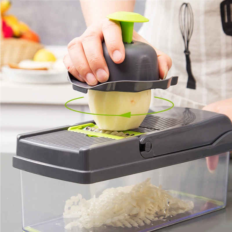 4 Stick Slicer Grater Vegetable Fruit Cutter Chopper Set Easy Grip NEW /& BOXED
