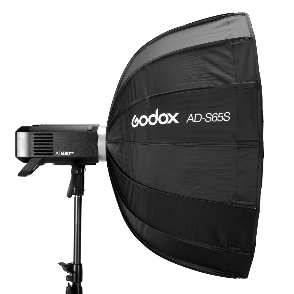 Godox AD-S65S 65 см Серебряный глубокий параболический софтбокс с сотовой сеткой Godox крепление софтбокс для AD400PRO