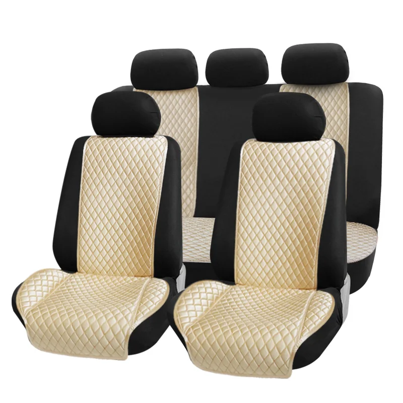 AUTOROWN 2 шт. универсальный чехол для сиденья автомобиля для переднего сиденья авто аксессуары для интерьера ледяной шелк автомобильные чехлы для сидений для Toyota Honda Subaru