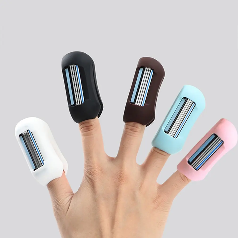 

2 In 1 Multi-functional Toothbrush Cover Case With Razor Toothbrush Cap Hiking Business Travel Mini Portable Finger Shaver
