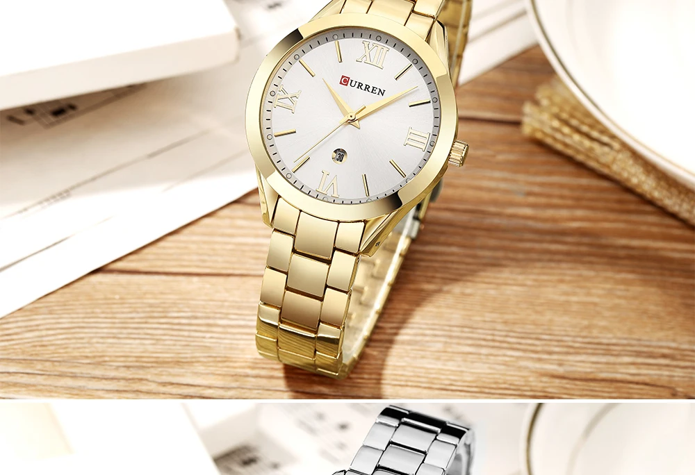 9007 aço feminino pulseira relógios relógio feminino relogio feminino montre femme