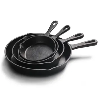 

Cast Iron Frying Pan with Spouts Non-stick Frying Egg Pan Pancake Steak Grill Pan Cooking Pot Household Kitchen Cookware