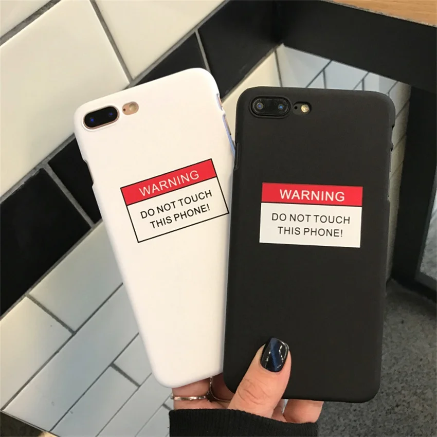 

Simple Style Phone Cases for iPhone 6 6s 7 8 Plus High Quality English Word Slim Hard Phone Back Cover for iPhone X XR XS Max