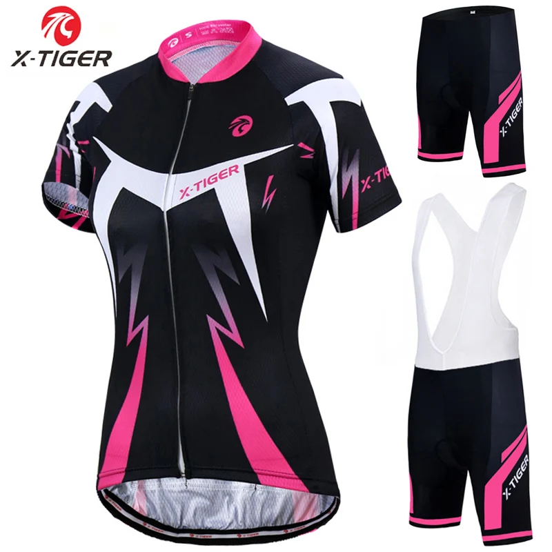  X-Tiger Pro Women Cycling Jerseys Sets MTB Bike Cycling Clothing Breathable Mountian Bicycle Clothe