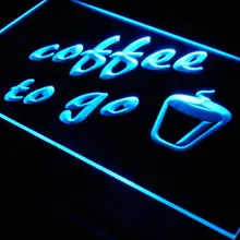 S016 Кофе пойти Магазин Бар Паб светодиодный неоновый свет знак включения/выключения 20+ Цвета 5 размеров