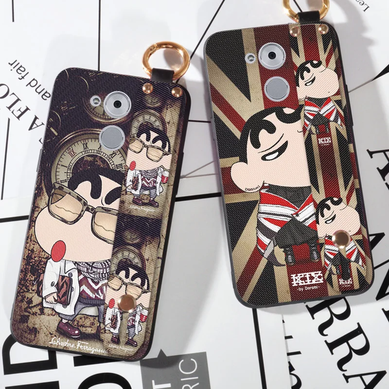 

Ring Stand Silicone Case For Huawei Honor 4C 5C 6C Pro GR3 GT3 Funny Boy Hand Strap Cover For Huawei Mate 7 8 9 Pro Capa
