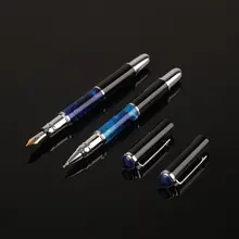 Luxury Metal Ballpoint Fountain Pen Business Student Writing Calligraphy Office School Supplies 0.5mm Ballpoint Pen deli 2018 metal fountain pen school