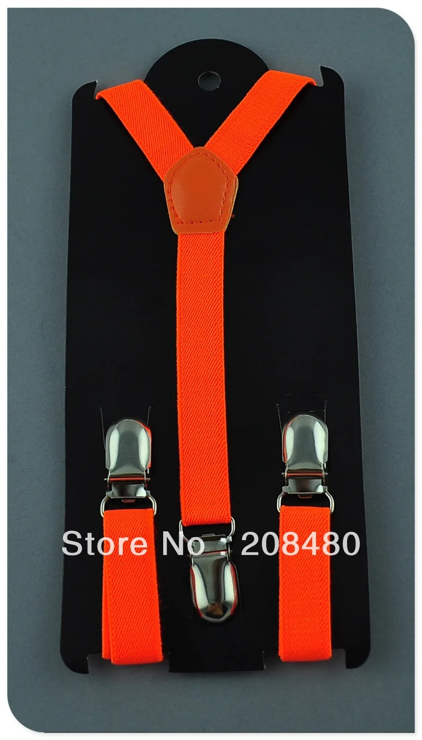 

Free Shipping-1.5x65cm "Candy orange" color Kids Suspenders Children/Boys/Girls Suspender Elastic Braces Slim Suspenders/gallus