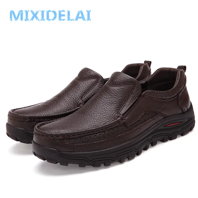 이탈리아 가죽의 우아함과 다목적 디자인으로 돋보이는 MIXIDELAI 남성용 로퍼 모카신