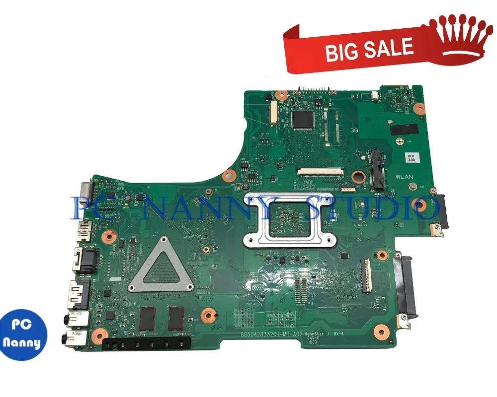 Cheap  PCNANNY V000218050 For Toshiba Satellite L650D laptop motherboard DDR3 with cpu tested