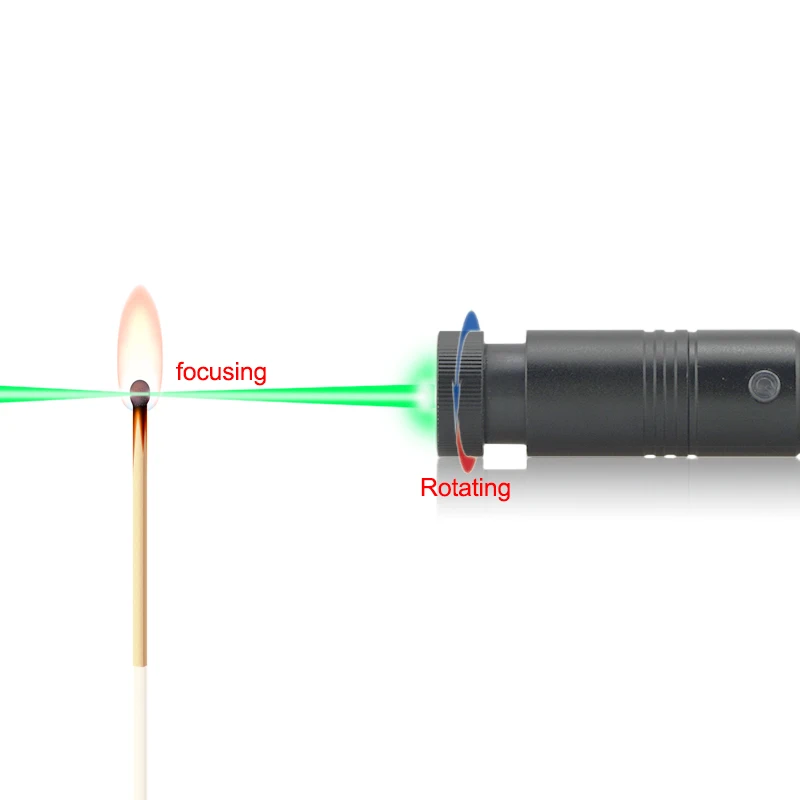 CWLASER 5000 10000 м высокая мощность 532 нм Фокусируемый Зеленый горящий лазер SD302 мощная