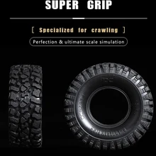 Yuenhoang 2 шт 1/10 Масштаб RC Гусеничный автомобиль резиновые шины 1,9 дюймов 2,2 дюймов 115 мм грузовик кожа шины подходит для осевой SCX10