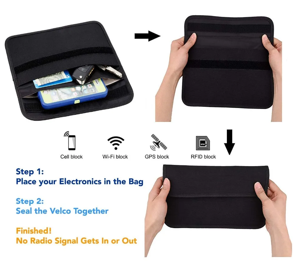 Сотовый телефон 3g 4G Блокировка сигнала карман, Автомобильный ключ блокировщик сигнала чехол для автомобиля брелок wifi/GSM/LTE/NFC/RF 5G блокировщик