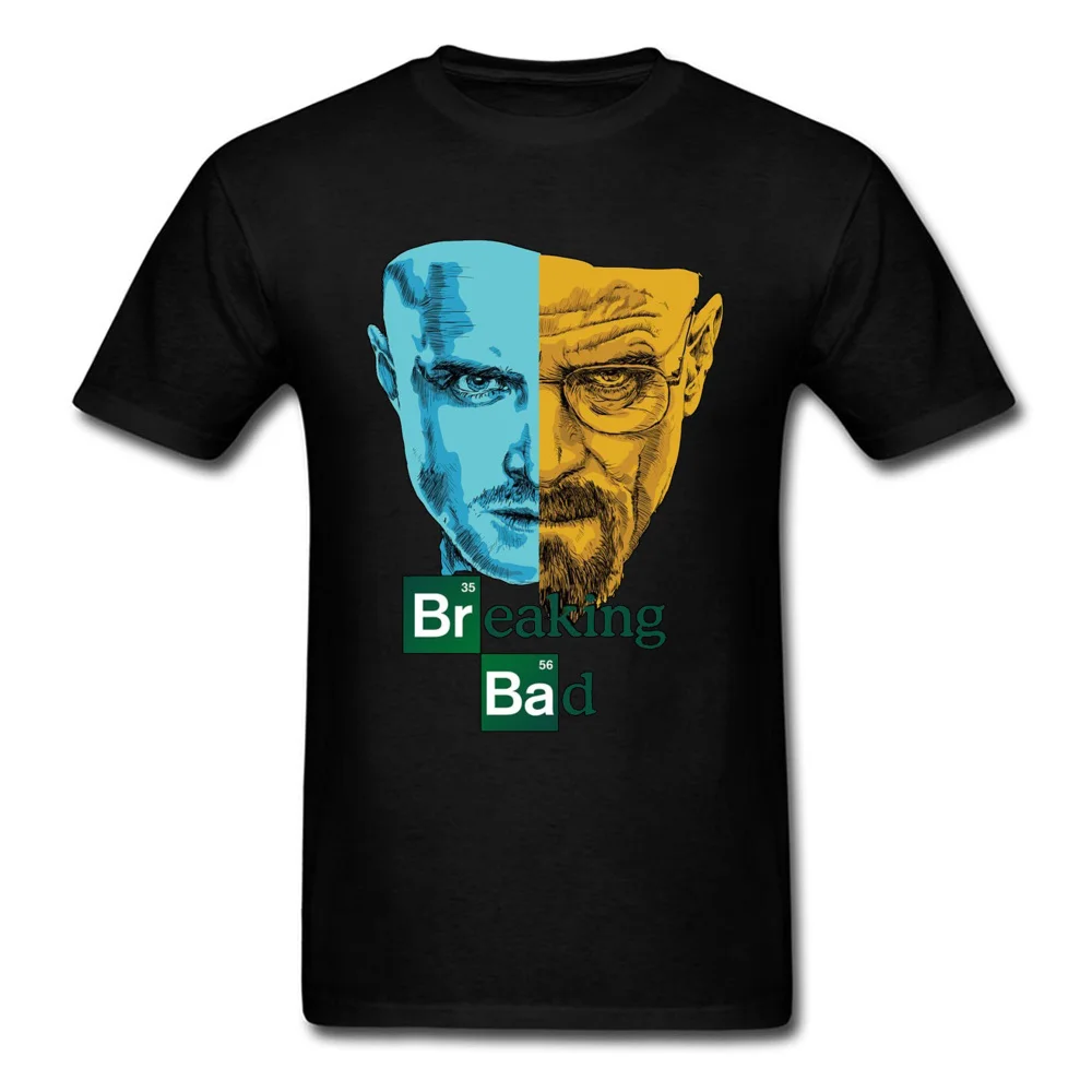 BreakingBad190611 Design T-Shirt for Men Cotton Fabric Autumn T Shirt Classic Tops Shirts Short Sleeve Hip Hop Round Neck BreakingBad190611 black