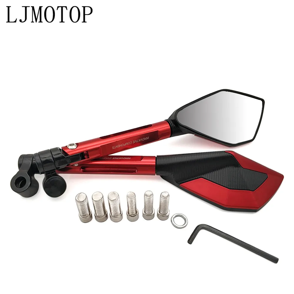 Для YAMAHA YZF R1 R6 2005 2006 2007 2008 2009 2010 2011 2012 мотоцикла с ЧПУ зеркала Moto заднего вида