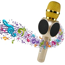 Multi Karaoke Portable Wireless Bluetooth Microphone with Mic Speaker Condenser Fashion Home Mini KTV Sing Player for Phone