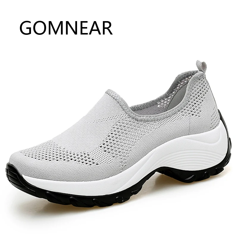 

GOMNEAR Running Shoes For Women Sports Women Sneakers Outdoor Breathable Anti-skid Trekking Shoes Zapatillas Hombre Deportiva