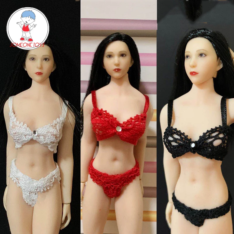 

Custom 1/12 Scale Sexy Female Lace Bra Underwear Set Bikini Figure Clothes Accessories for 1:12 Action Figure SHF TBleague Dolls