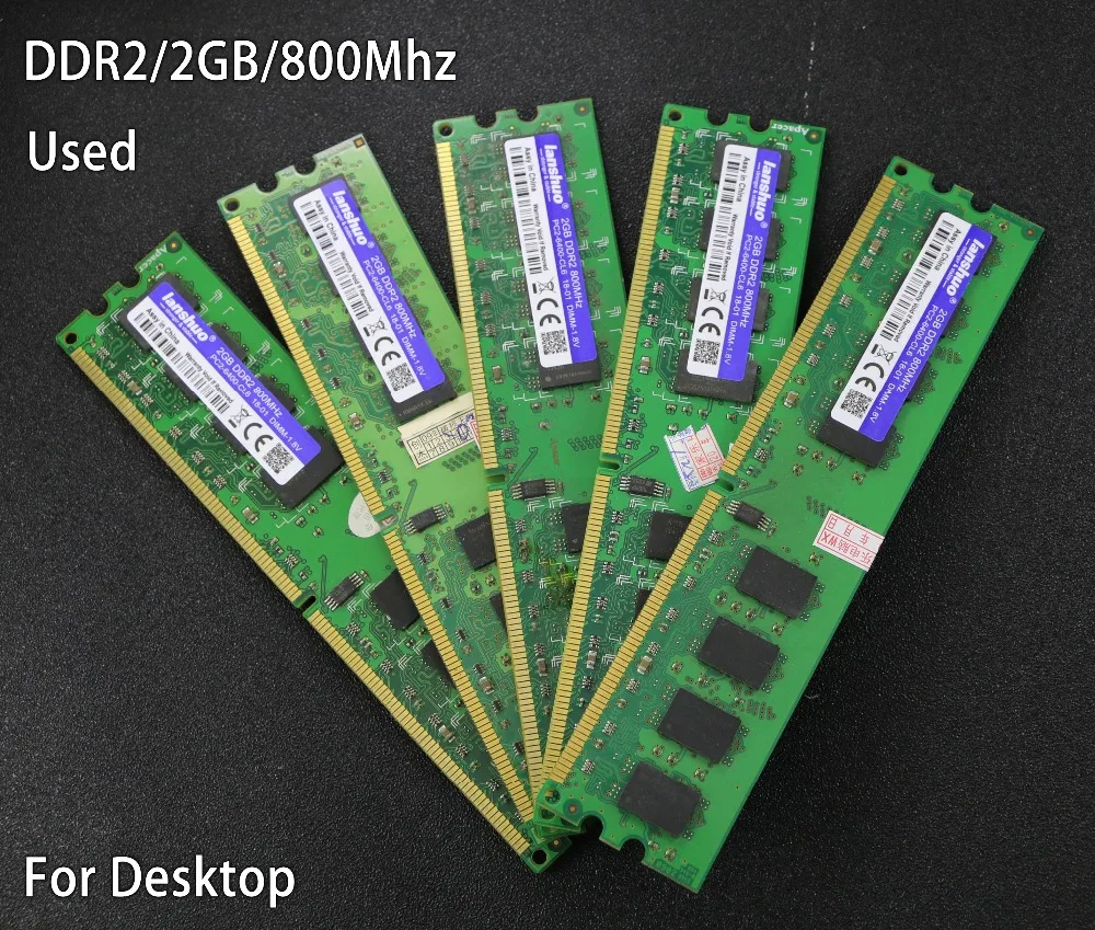 Набор микросхем 2GB DDR2 PC2-6400 800MHz 667Mhz Настольный ОЗУ ПК Память DIMM ram 240 pins для AMD для intel 2g 4g 800 667