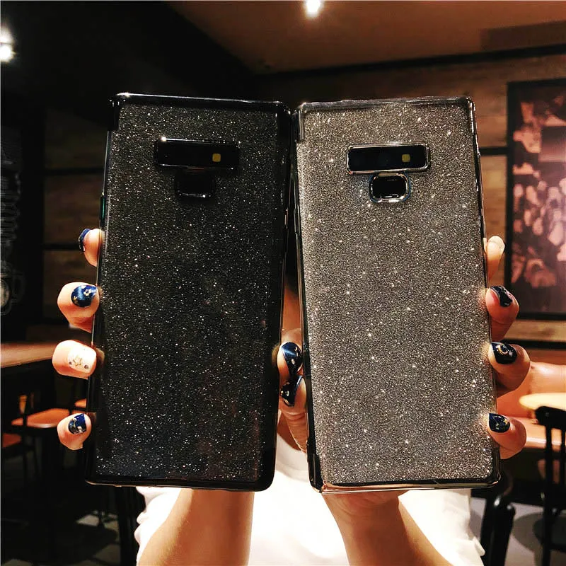 Case For Samsung Note 9 Cover Luxury Glitter 2 in 1 TPU S9 S10 S8 Plus S7 A3 A5 A7 J2 J4 J5 J6 J7 Prime Pro 2016 2017 |