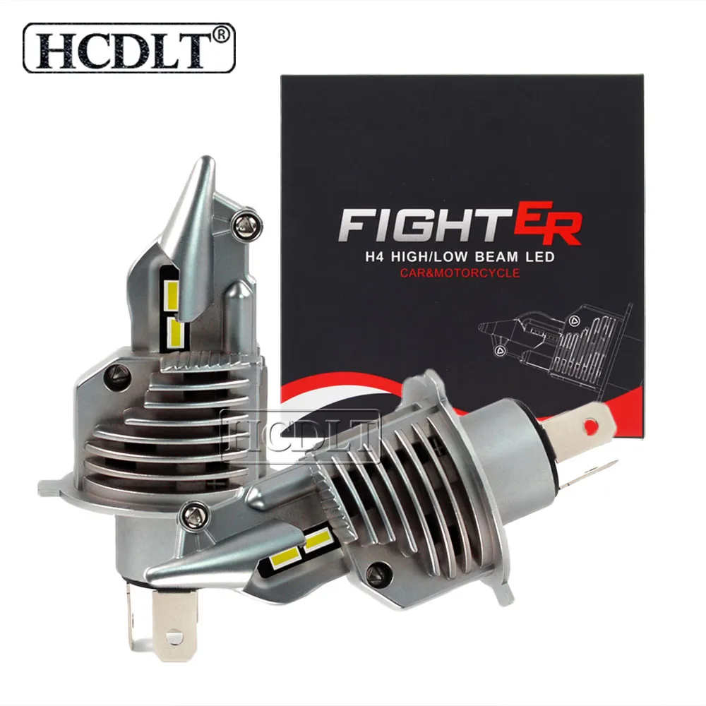 HCDLT 1:1 дизайн Истребитель H4 светодиодный фары лампы 12 В 24 в 70 Вт 11600LM 6500 к белый свет автомобиля H4 Hi/Lo луч светодиодная фара лампа