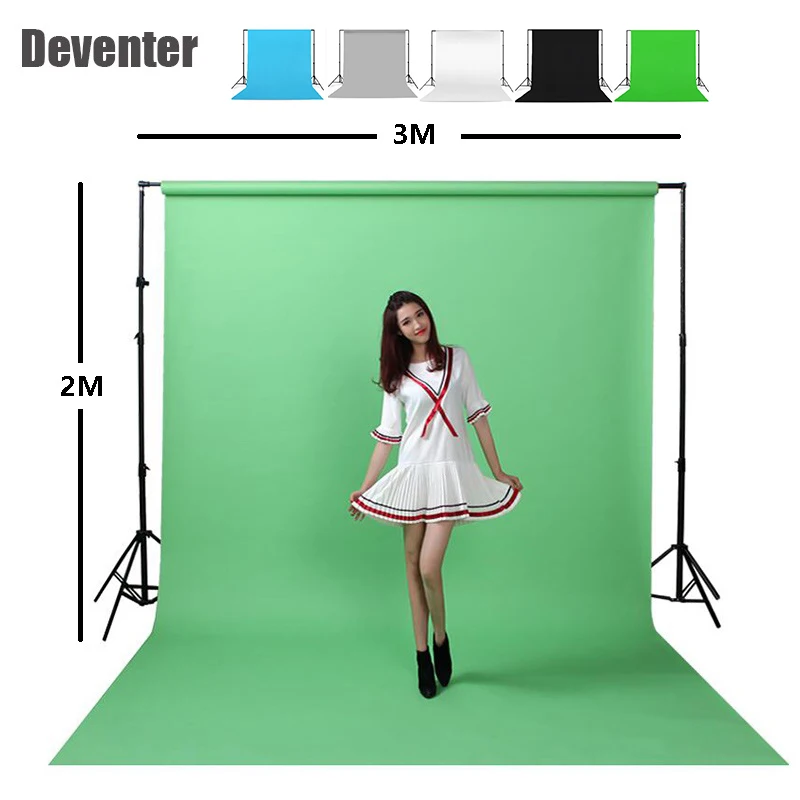 Fotografia di sfondo staffa 2x3 M + tessuto sfondo di panno 2x3 M inviare clip e handbag + 4x Vigorosamente clip