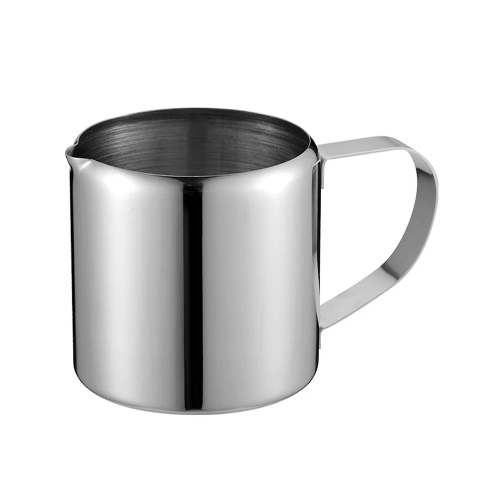 

Home Milk Jug Restaurants With Handle Kitchen Sugar Catering Use Polished Cream Coffee Latte Stainless Steel Jar Accessories