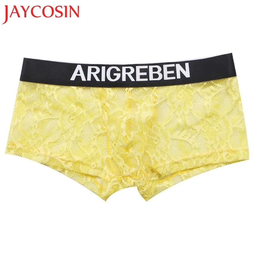 Мужские ультратонкие кружевные трусы JAYCOSIN комфортные Утягивающие с кружевом Jun 13