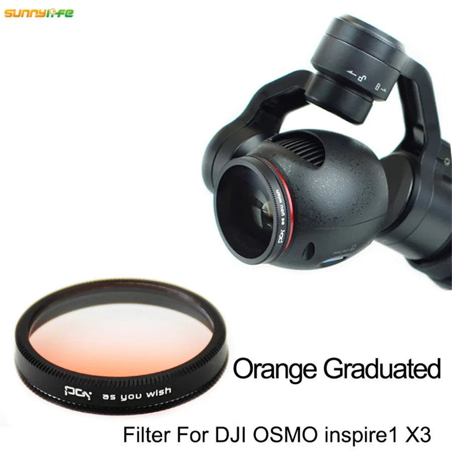 Sunnylife DJI OSMO Inspire1 X3 4K карданный фильтр для объектива камеры цветные Градуированные