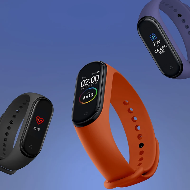 Presale новейший Xiaomi mi Band 4 Smart mi band 4 браслет сердечного ритма фитнес 135 мАч цветной экран Bluetooth 5,0