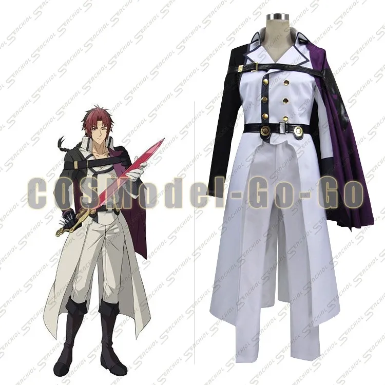 Seraph of the End Crowley Eusford Black Halloween Long Cosplay Shoes Boots D006 Seraph of the End Crowley Eusford Black Halloween Long Cosplay Shoes Boots D006