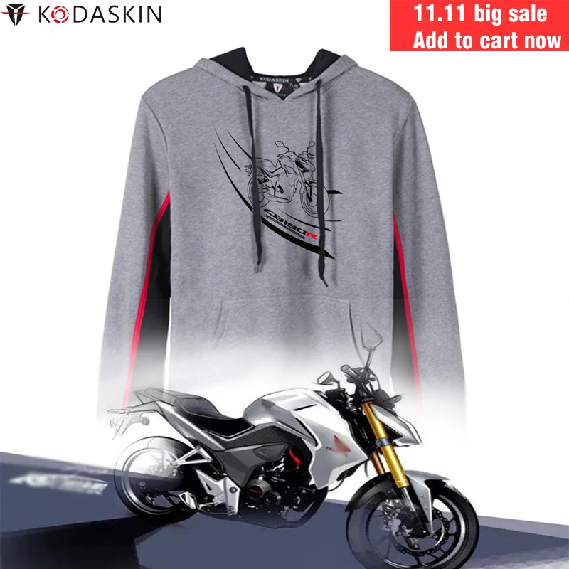 

KODASKIN Men Racer Motorcycle Hoodies Hoody Jackets Sweatshirts Customized for Honda CB190R CBR190