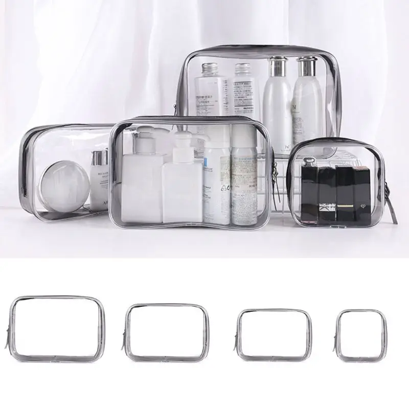  Fashion Women Travel Cosmetic Makeup Bag Lady Toiletry Holder Case Transparent Pouch Wash Storage O