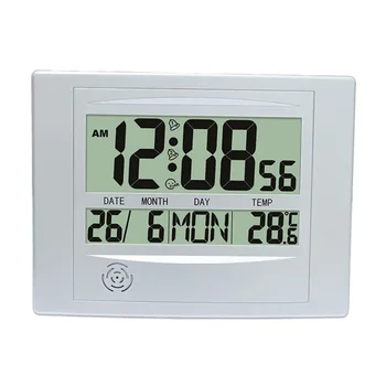 

Modern Digital LCD Calender Alarm Clock Temperature Snooze Quiet Clock