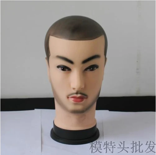 men's mannequin head with hair