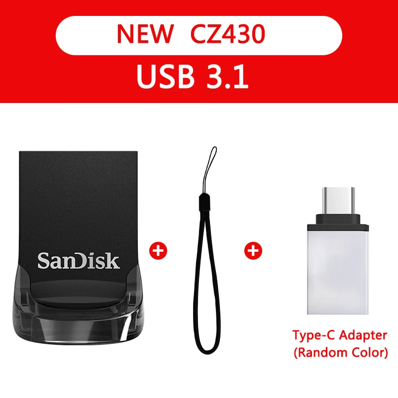 Двойной Флеш-накопитель SanDisk флеш-накопитель USB 3,0 128 Гб 64 ГБ 32 ГБ оперативной памяти, 16 Гб встроенной памяти, 150 МБ/с. ультра талант флеш-накопитель флеш-накопителей и флеш-накопитель флэш-диск U диск для ПК - Цвет: CZ430-B