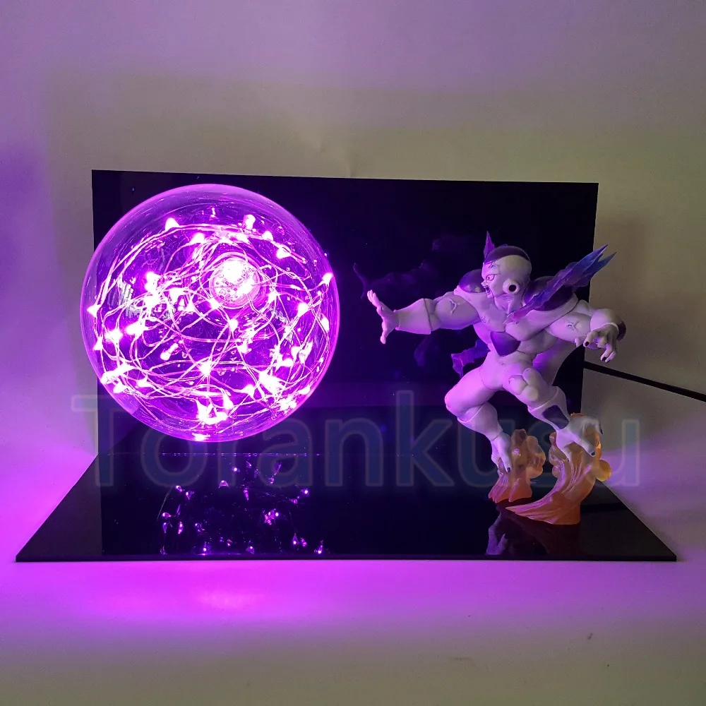 Dragon Ball Z Action Figure Freeza Battle Ver. Flash Ball LED DIY Display Toy Dragonball Z Friza Collectible Model Doll DIY143