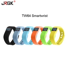 Jrgk TW64 трекер Bluetooth SmartBand Спорт Браслет Смарт Группа Браслет Шагомер для iPhone IOS Android