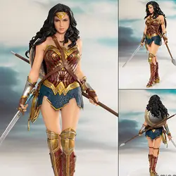 DC Comics Wonder Woman фигурка игрушки куклы 19 см DC justice League ARTFX Wonder Woman Статуя Коллекционная модель фигурки игрушки