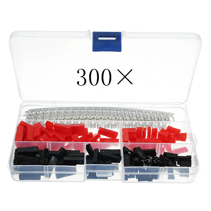 

300pcs/set 2.54mm Connectors Dupont Jumper Housing Connector Header Male Female Crimp Pins Kit With Box