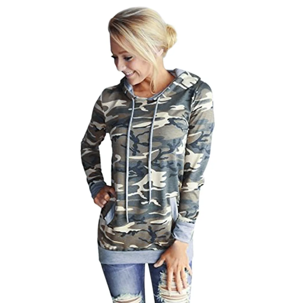 women's camo sweatshirt hoodie