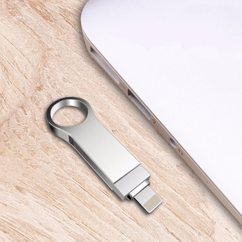 Richwell Usb флэш-накопитель 8 Гб оперативной памяти, 16 Гб встроенной памяти, 32 Гб 64 Гб флэш-накопитель 128 Гб металлический флеш-накопитель для iPhone 8/5/5S/6/6s Plus/7/7 Plus/ipad Pendrive