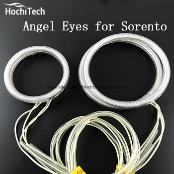 

HochiTech WHITE 6000K CCFL Headlight Halo Angel Demon Eyes Kit angel eyes light for Kia Sorento 2006 2007 2008 2009