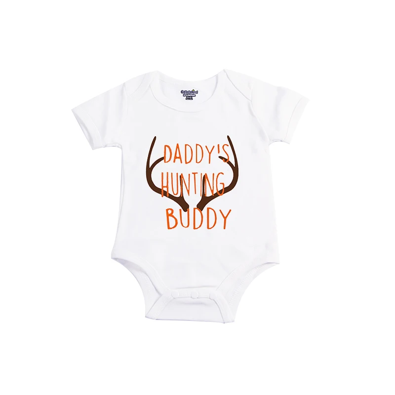 YSCULBUTOL Daddys одежда для охотничьего Бадди детское боди подарок душа короткая |