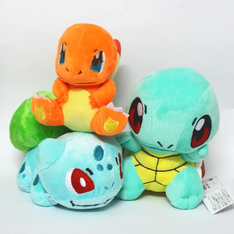 

13-15cm Squirtle charmander bulbasaur Plush Kids Toys Stuffed Dolls For Children Christmas Gift Kids gift Doll
