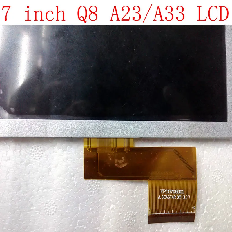 Replacement 7 inch 800x480 LCD screen for 7 inch allwinner A23 A33 Q88