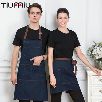 

Apron Bow-knot Work Wear Chef Cozinha Webbing Wholesales Canteen Hotel Kitchen Cook Uniforms Waiter Waitress Hanging Neck