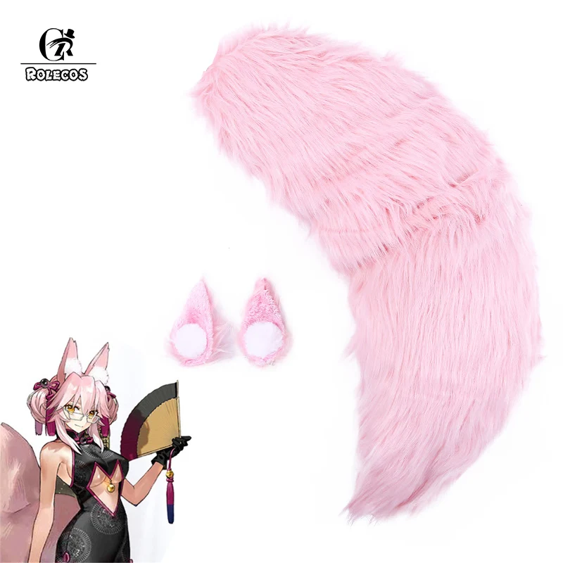 Anime Fate/Grand Order FGO Tamamo no Mae Fox Tail Ear Cosplay Props Accessories Anime Fate/Grand Order FGO Tamamo no Mae Fox Tail Ear Cosplay Props Accessories