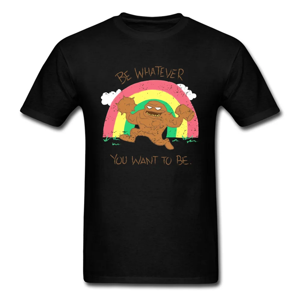 All Cotton Men Short Sleeve Normal T-Shirt Casual Tops Tees Funny Customized Crewneck Sweatshirts Wholesale be whatever you want to be 7967 black
